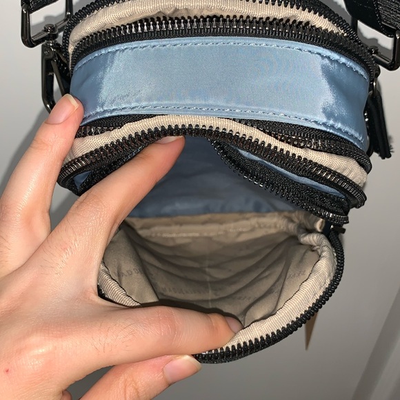 Steve Madden Pastel Blue Quilted Nylon Crossbody Bag - Picture 15 of 17